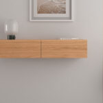 Consola recibidor Living roble colgada