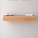 Consola recibidor Love roble colgada