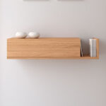 Consola recibidor Moma roble colgada