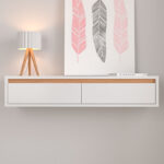 Consola recibidor Neo blanca pared