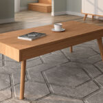 Mesa de centro elevable Malmo roble