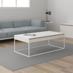 Mesa de centro elevable Neo blanca
