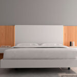 Cabezal modelo Bridge Corrido Blanco y Roble